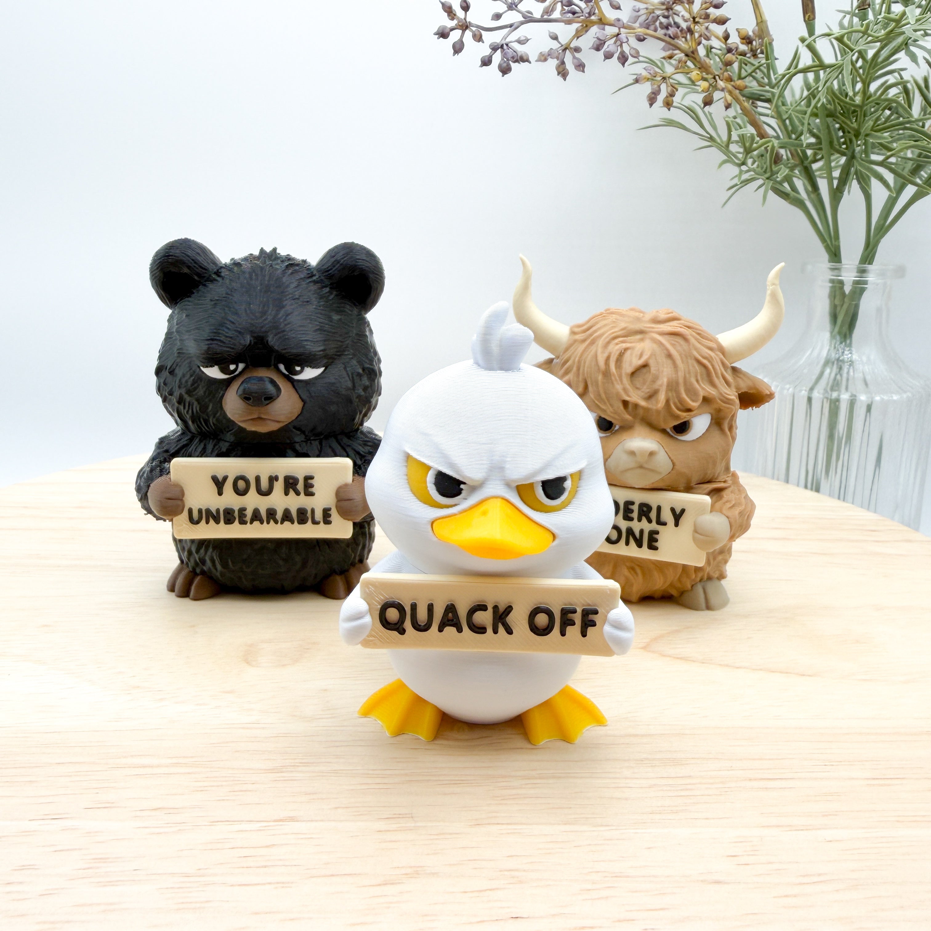 ANIMALS WITH ATTITUDE - COLLECTIBLE 3D PRINTED FIGURINE
