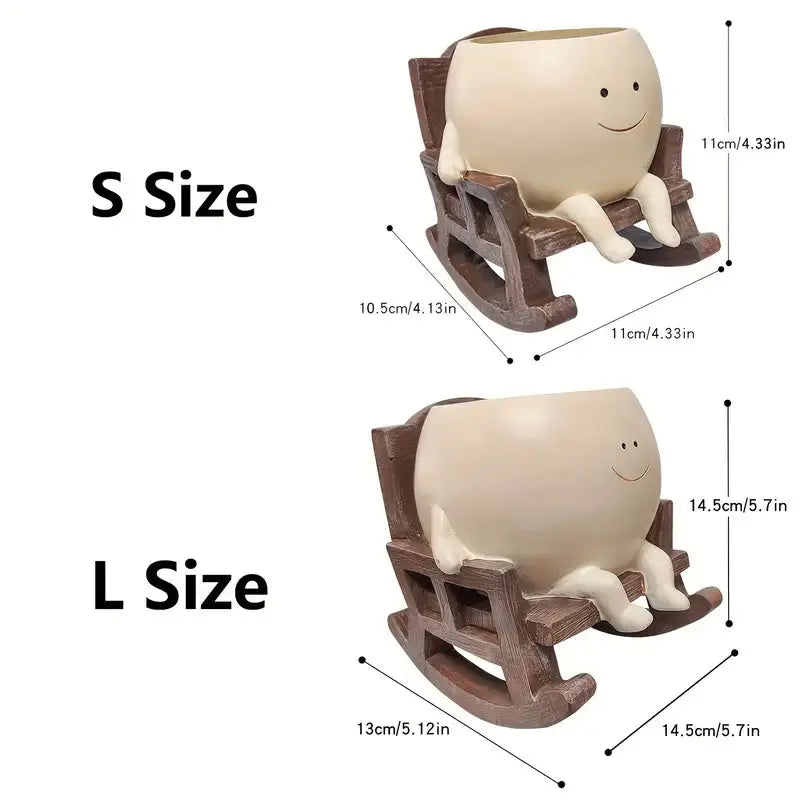 Rocking Chair Smiley Pot Trendslana