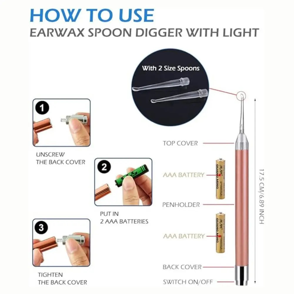 LED Earwax Cleaner Kit (3 Pcs) Trendslana