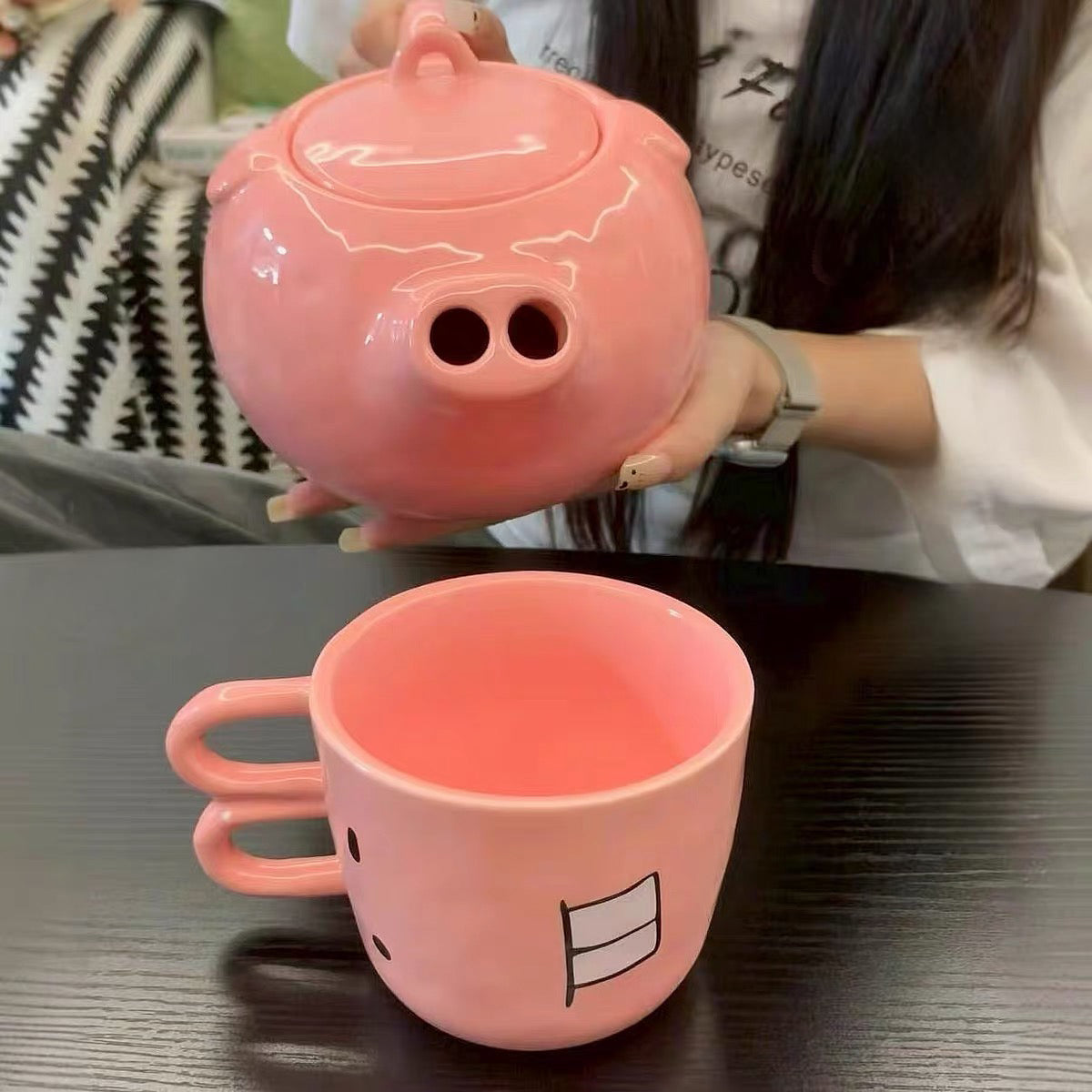 Cute Piggy Teapot