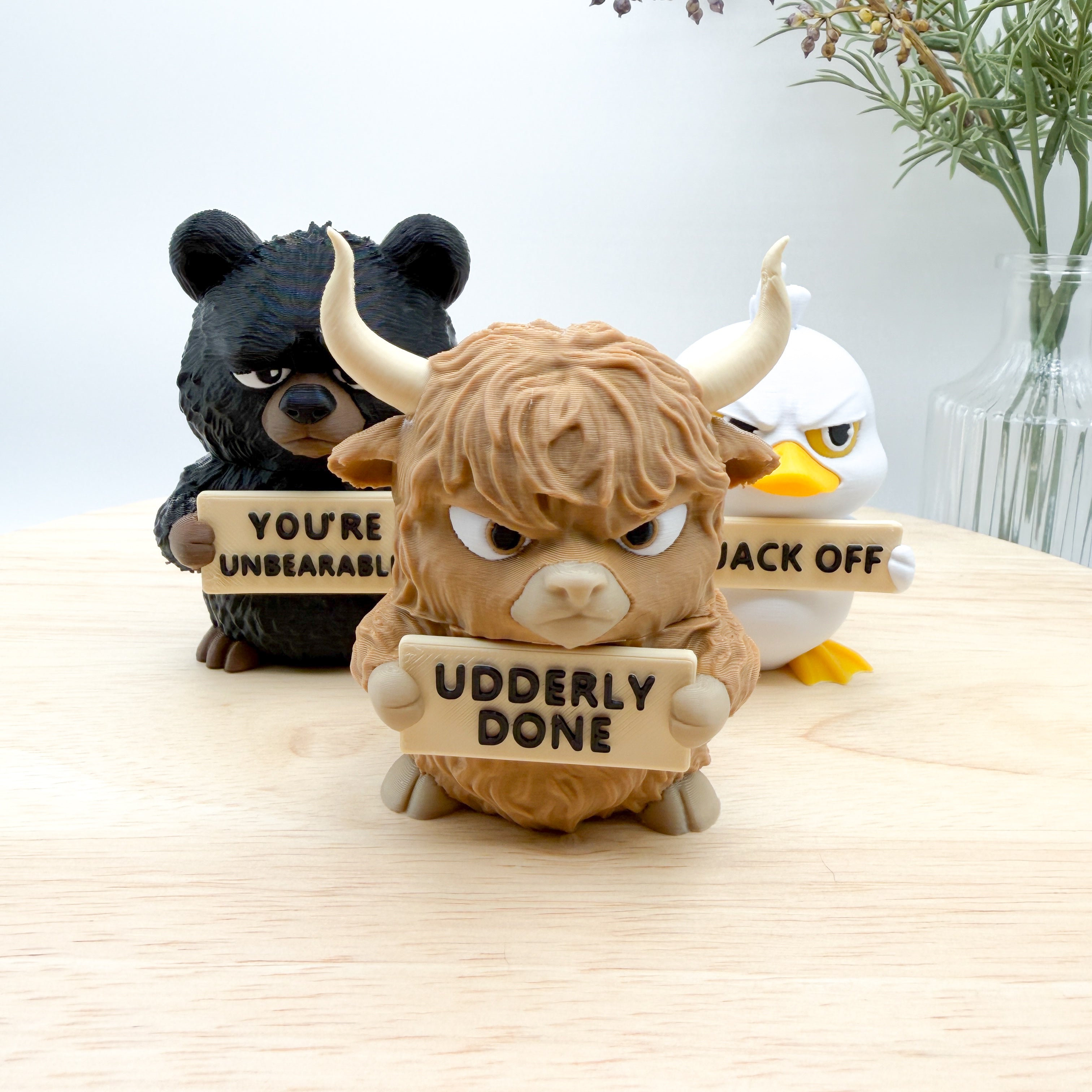 ANIMALS WITH ATTITUDE - COLLECTIBLE 3D PRINTED FIGURINE