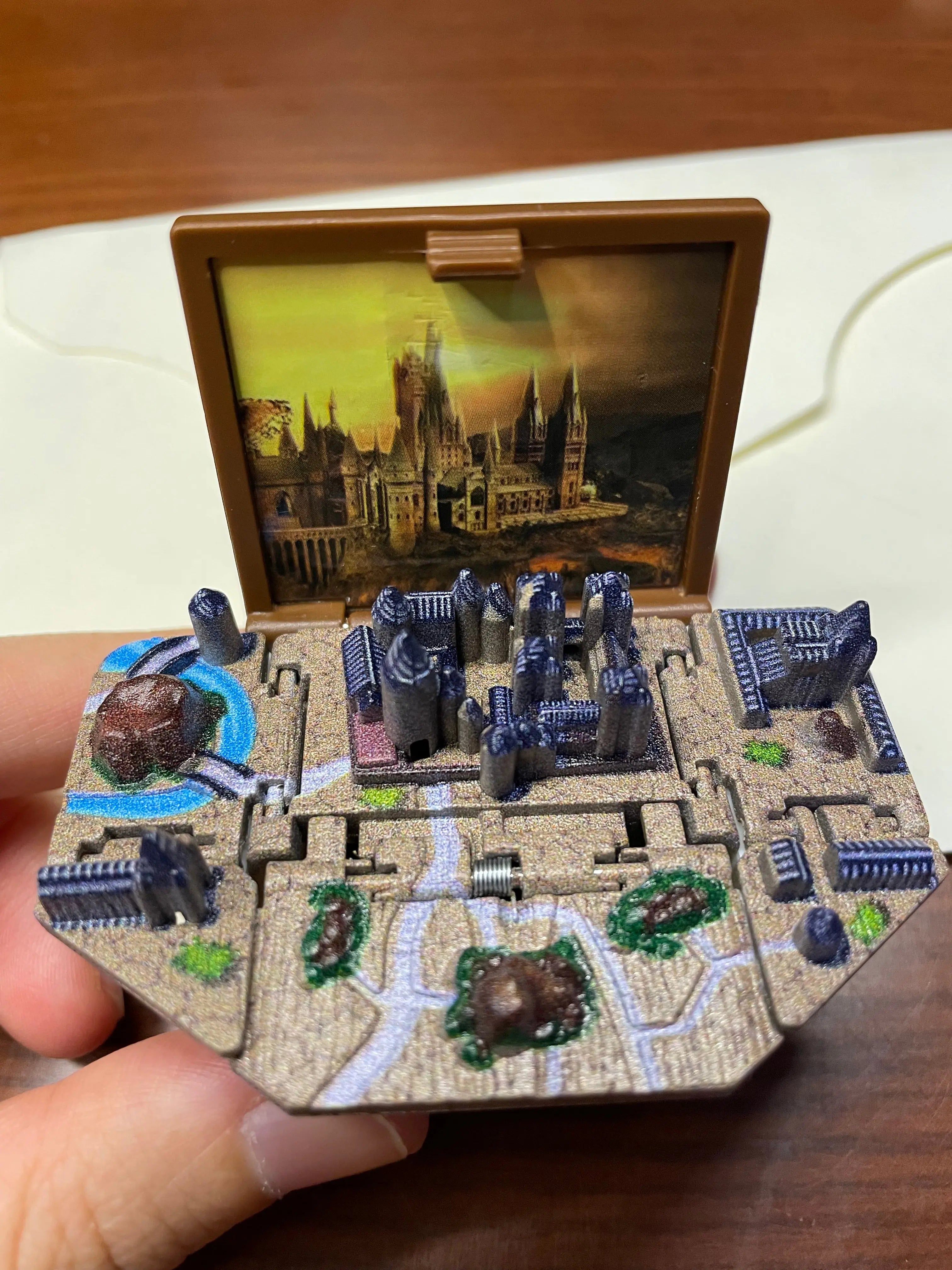 Magic castle 3d mini book keychain Mystore