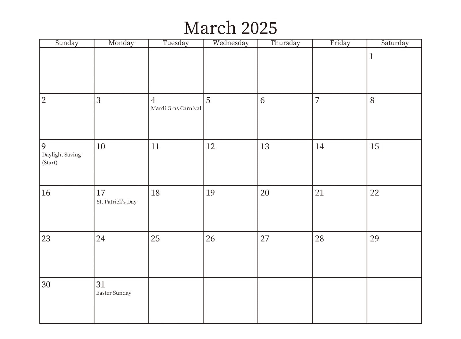Nature's Pen!s Portrait 2025 Calendar