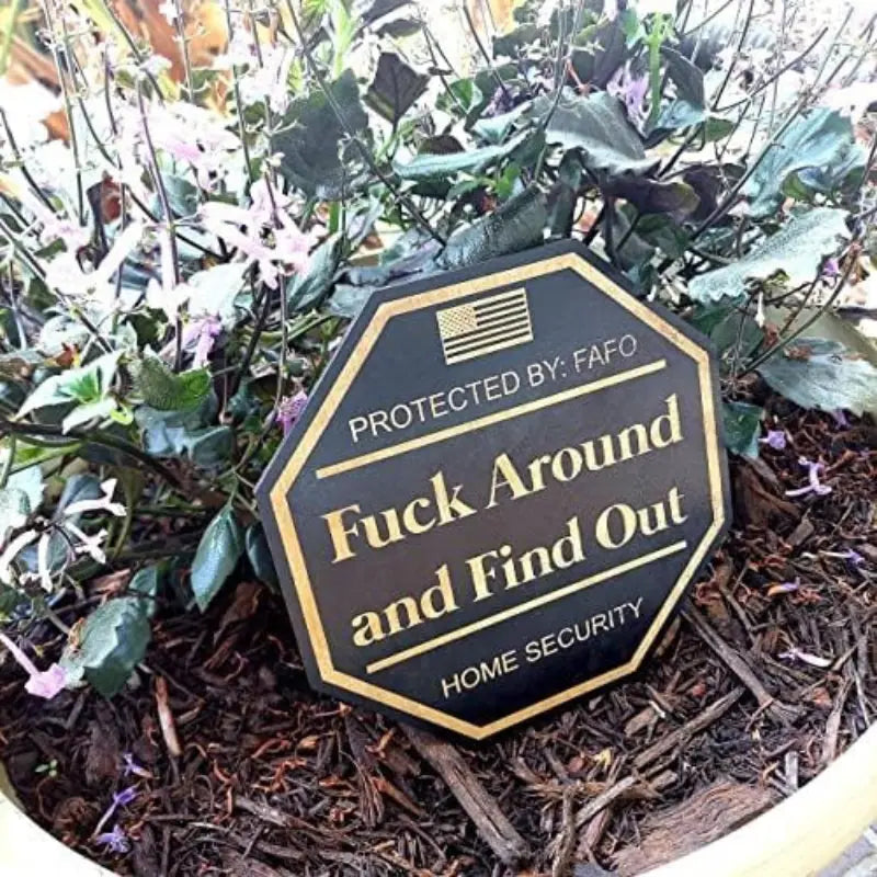 Funny Security Yard Sign Trendslana