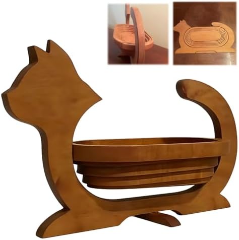 Expandable Wooden Cat Basket