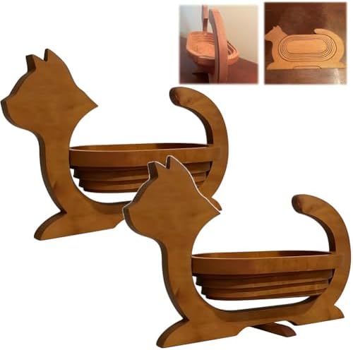 Expandable Wooden Cat Basket