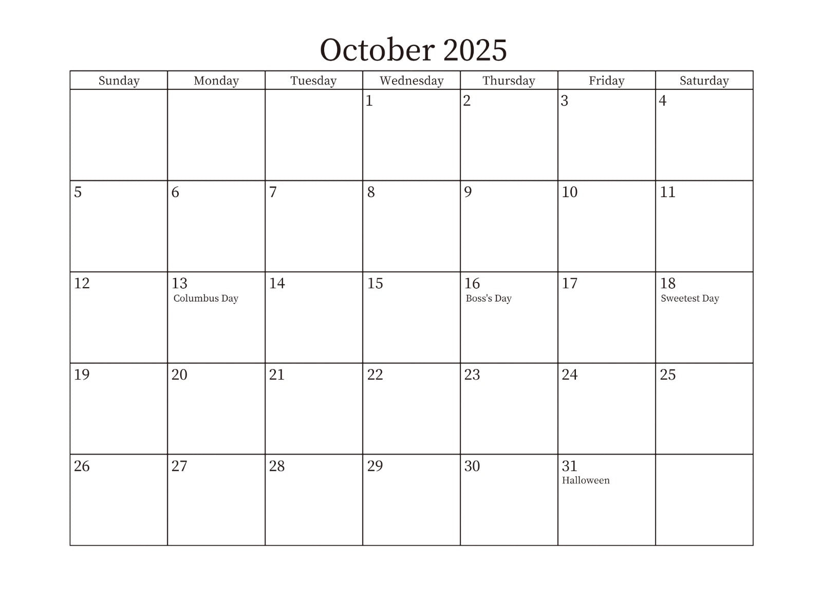 Nature's Pen!s Portrait 2025 Calendar