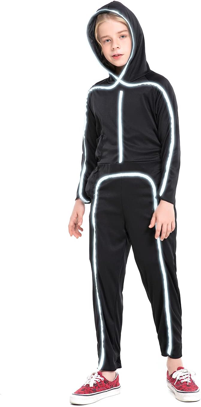 Halloween Costume LED Stick Figure
