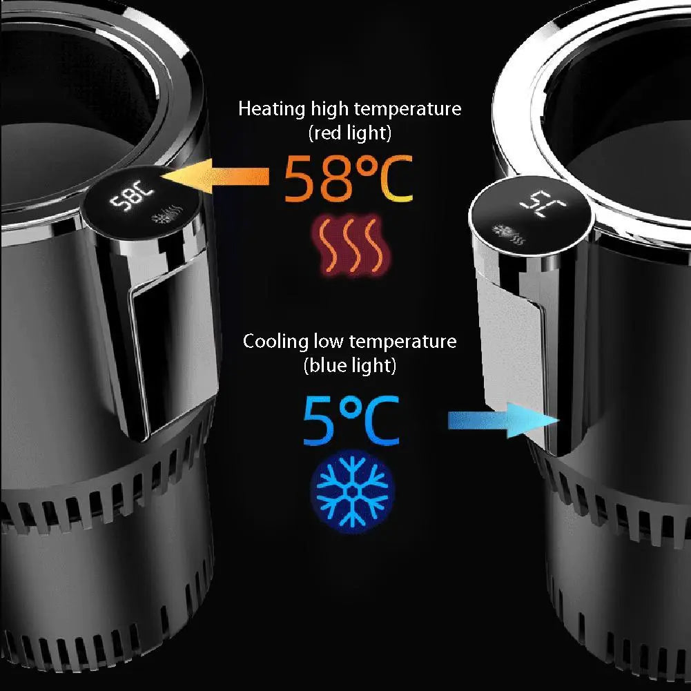 Car Cup Warmer Cooler 2 in 1 with Smart Digital Display Trendslana