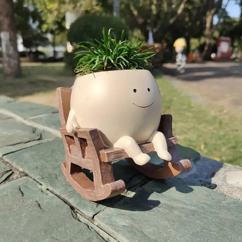 Rocking Chair Smiley Pot Trendslana