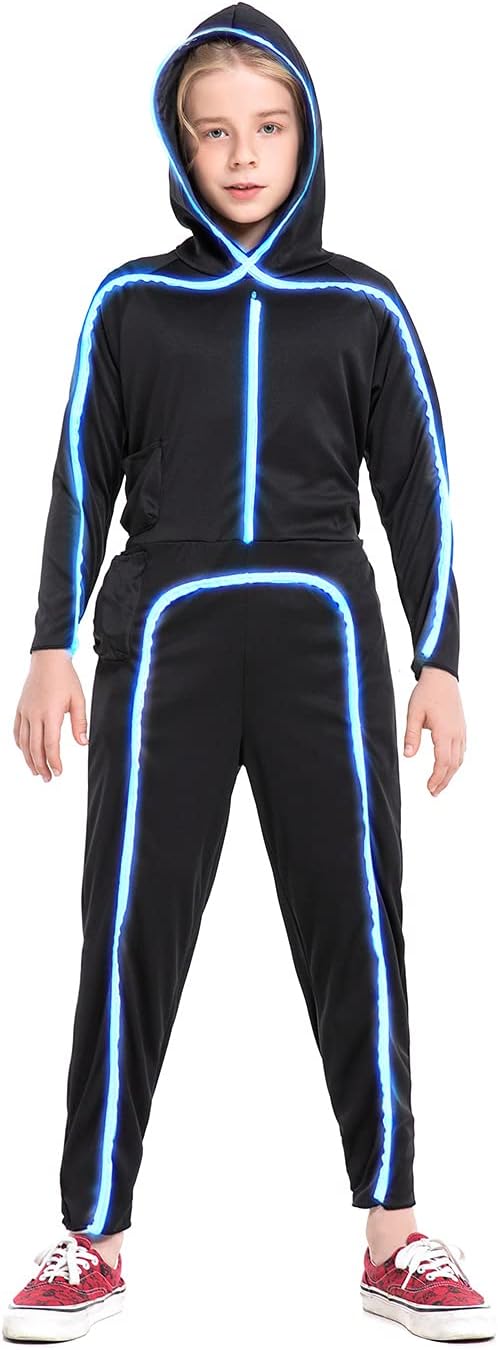 Halloween Costume LED Stick Figure
