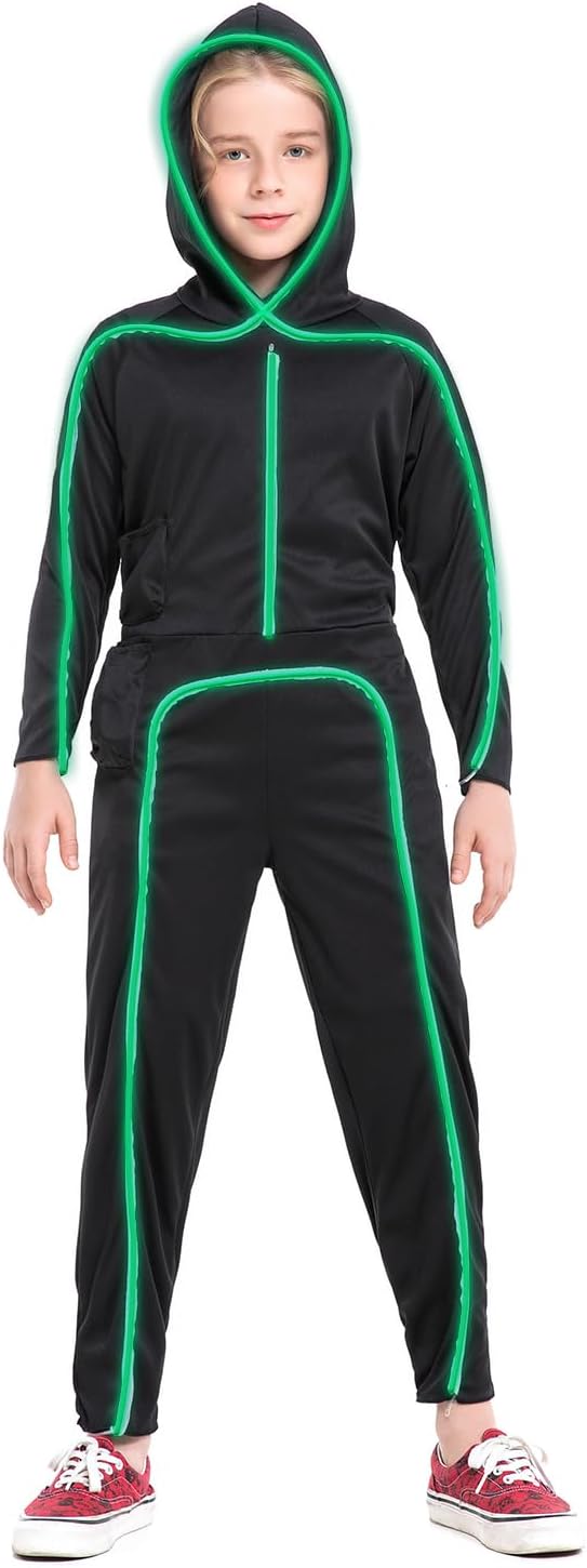 Halloween Costume LED Stick Figure