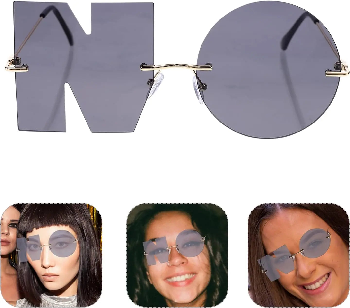 NO MEANS NO NOVELTY SUNGLASSES Trendslana