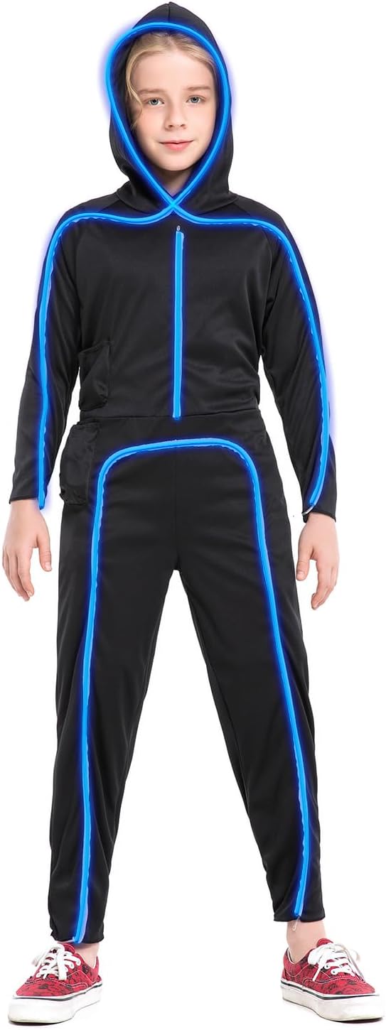 Halloween Costume LED Stick Figure