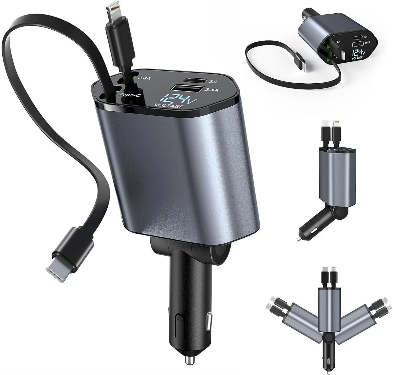 Retractable Car Charger Trendslana