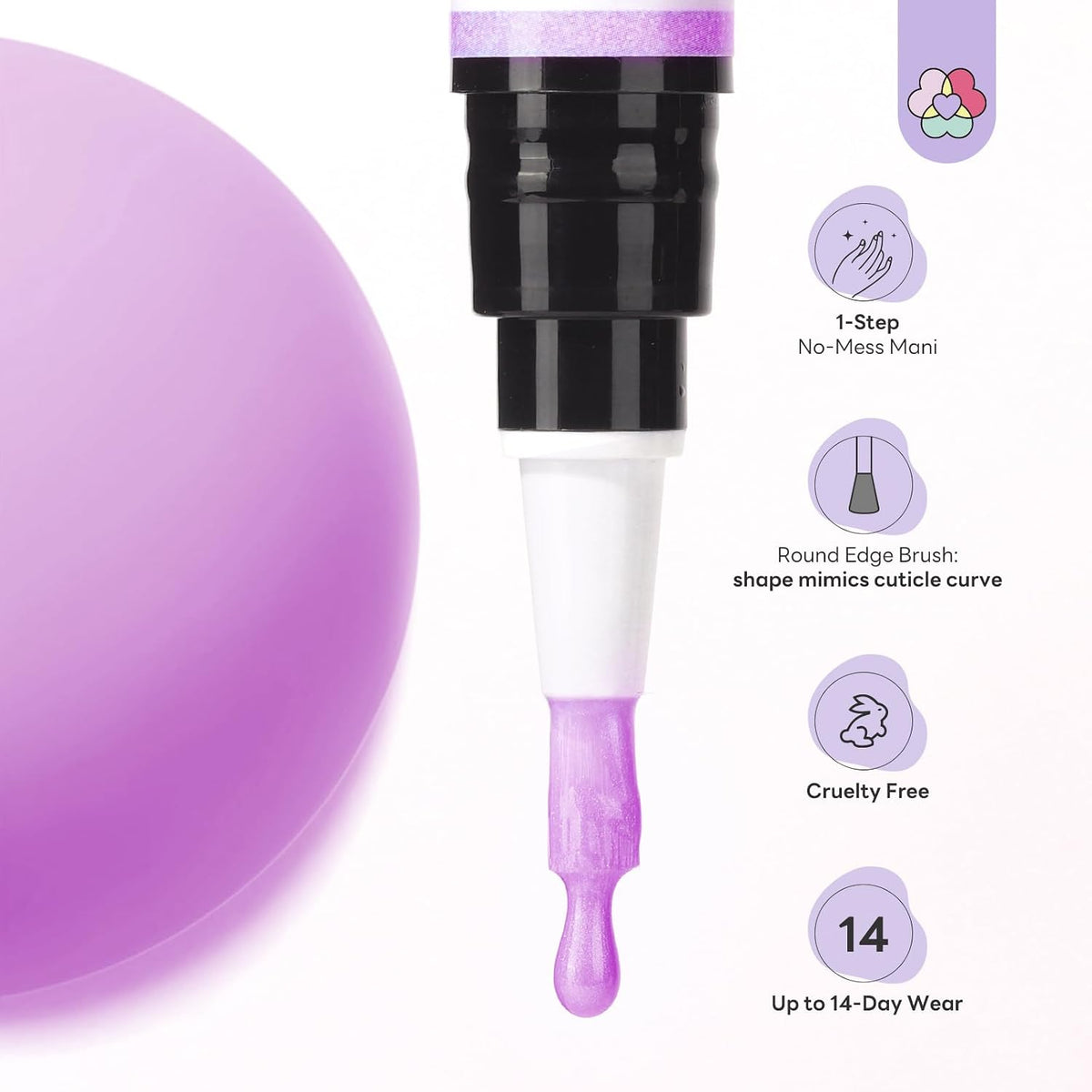 6-Color Gel Polish Pen Set