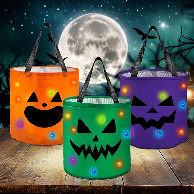 Lighted Halloween Candy Bags