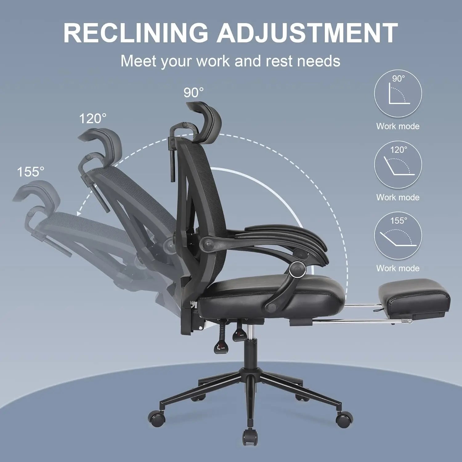 Office Chair with Footrest Trendslana