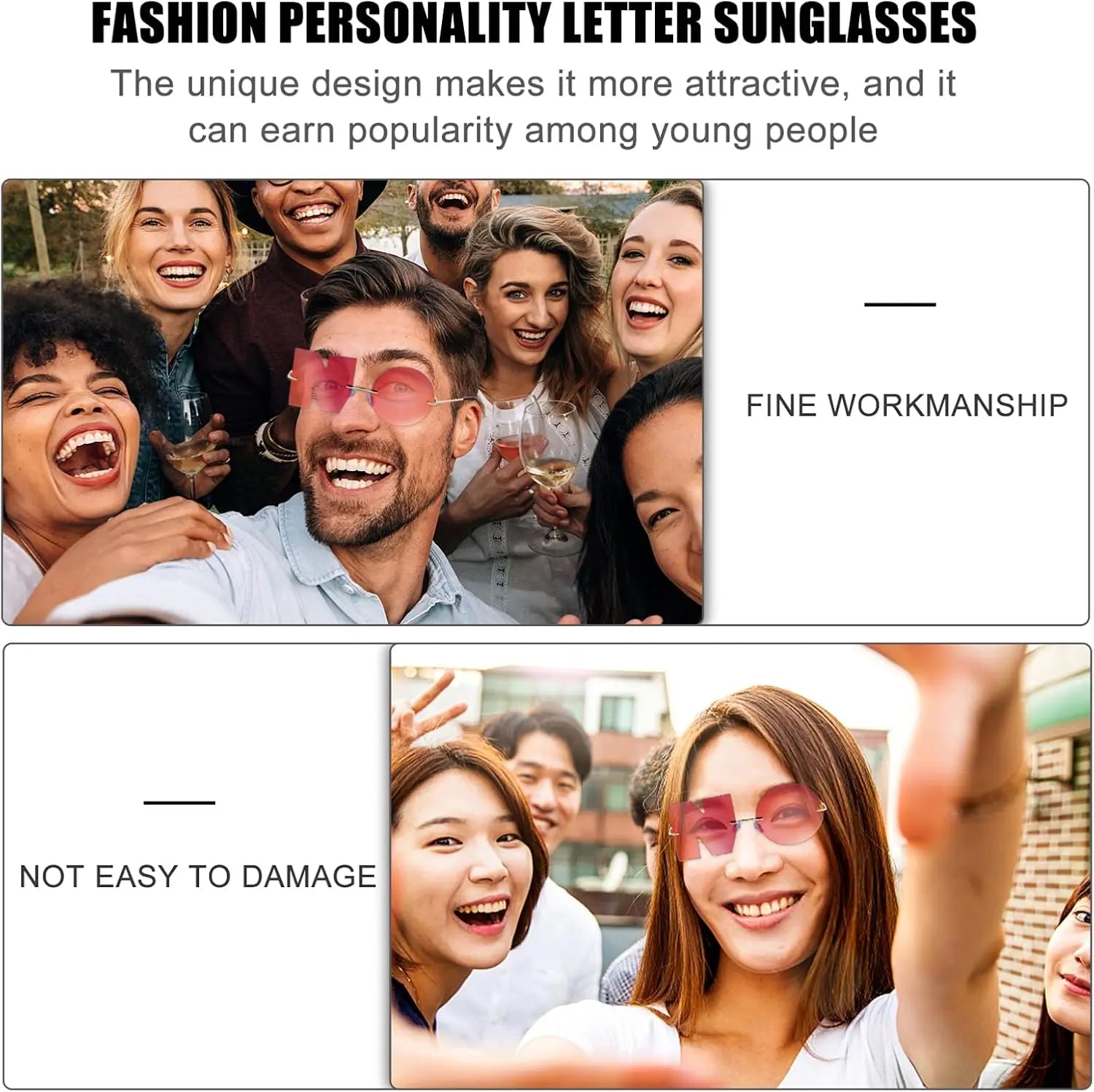 NO MEANS NO NOVELTY SUNGLASSES Trendslana