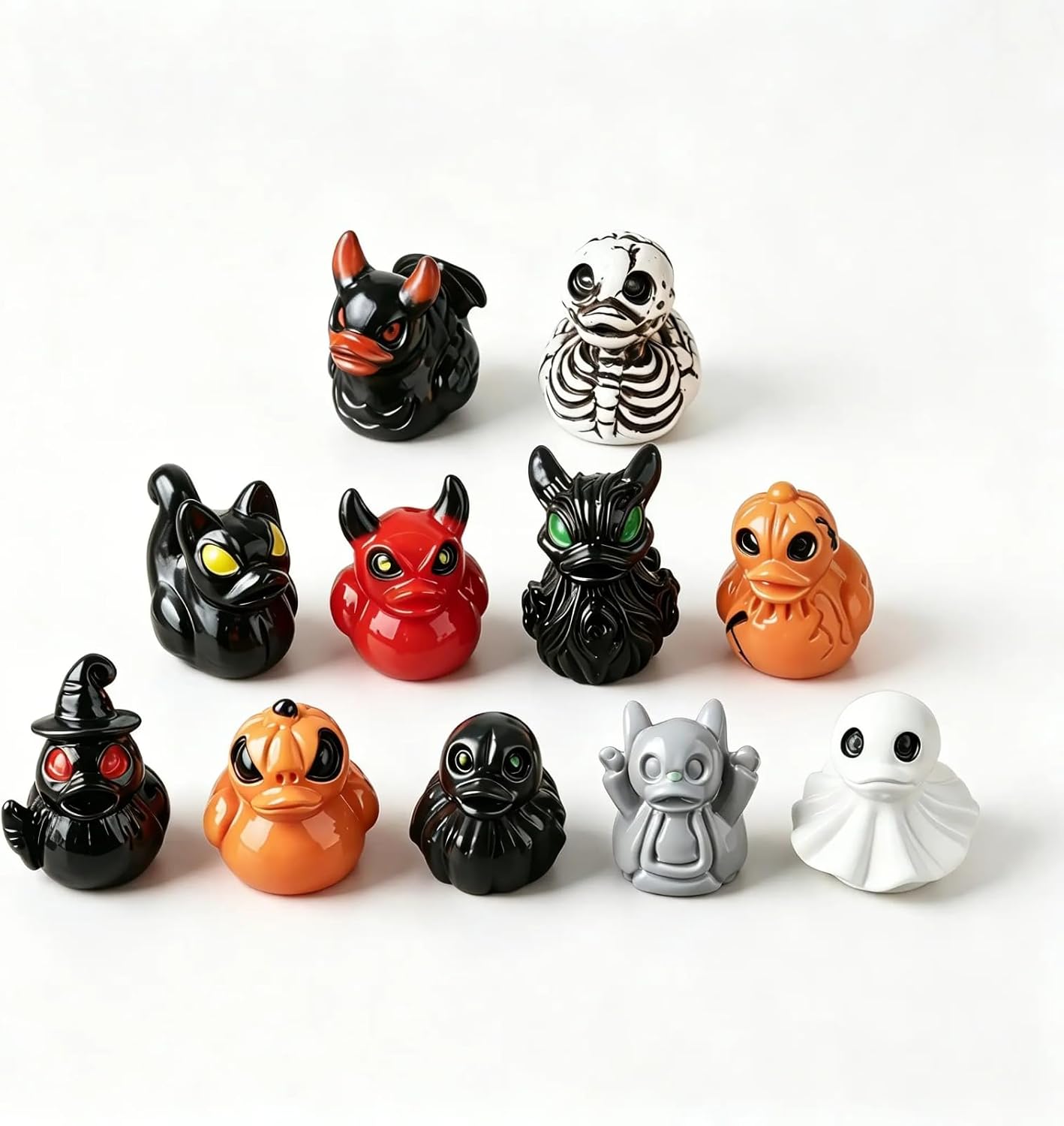 Mini Devil Ghost Skull Resin Ducks
