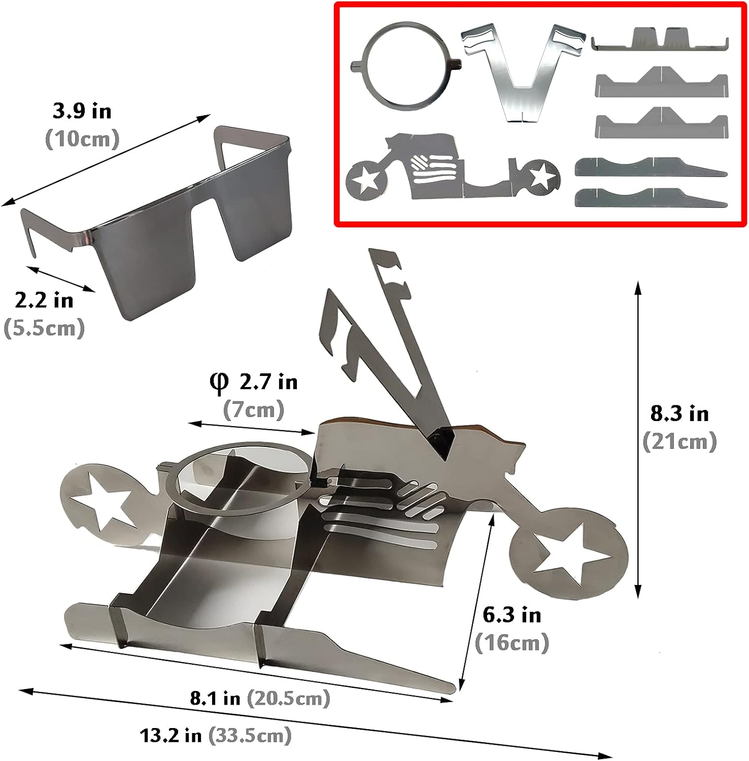 Stainless Beer Chicken Grill Stand
