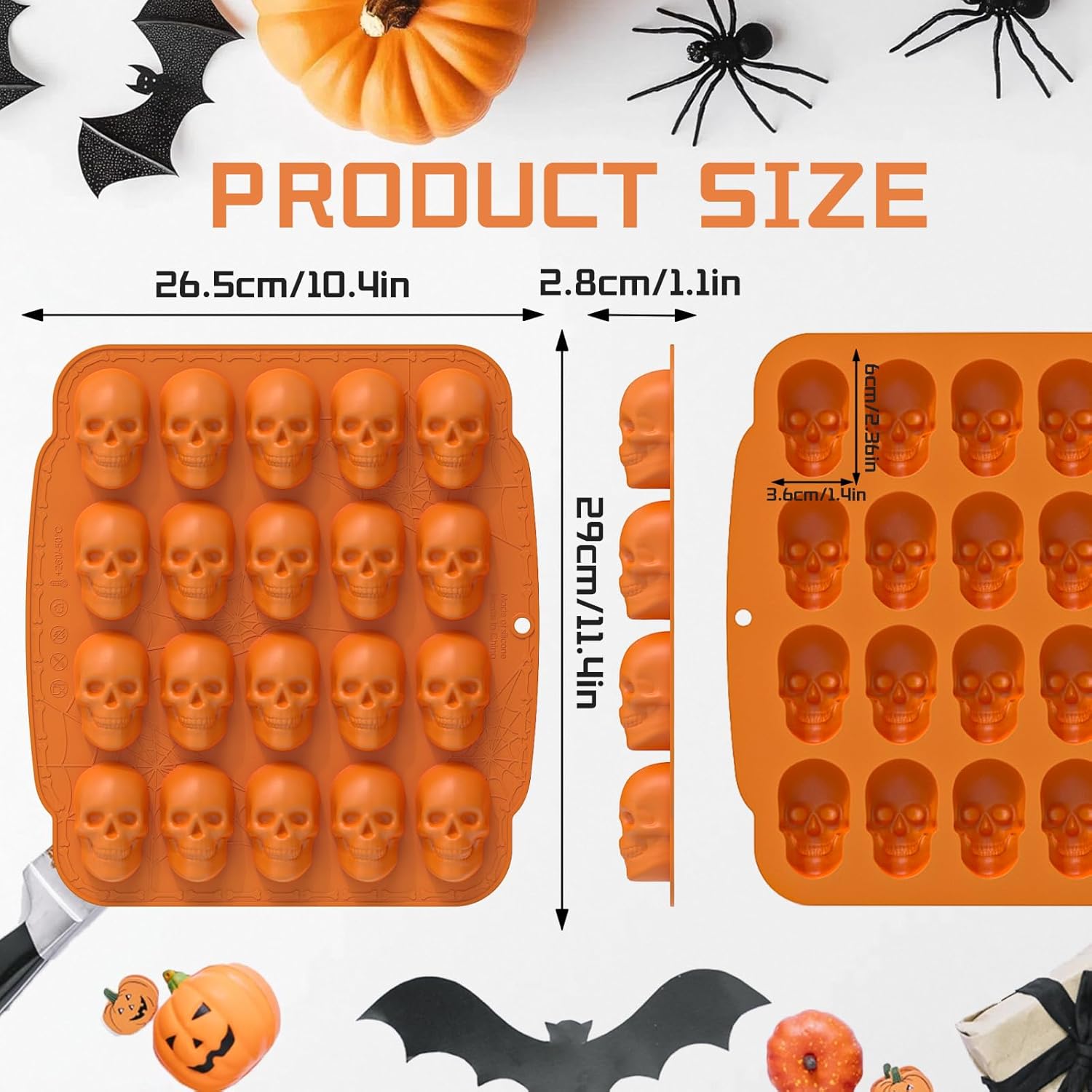 Halloween Skull Silicone Mold