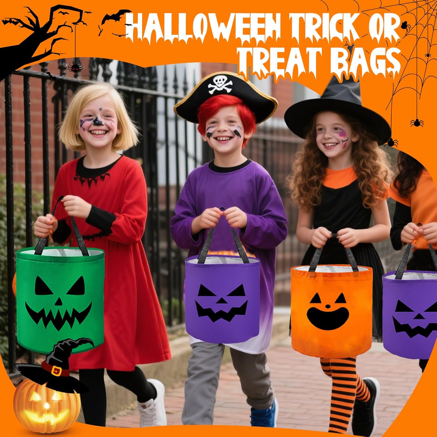 Lighted Halloween Candy Bags