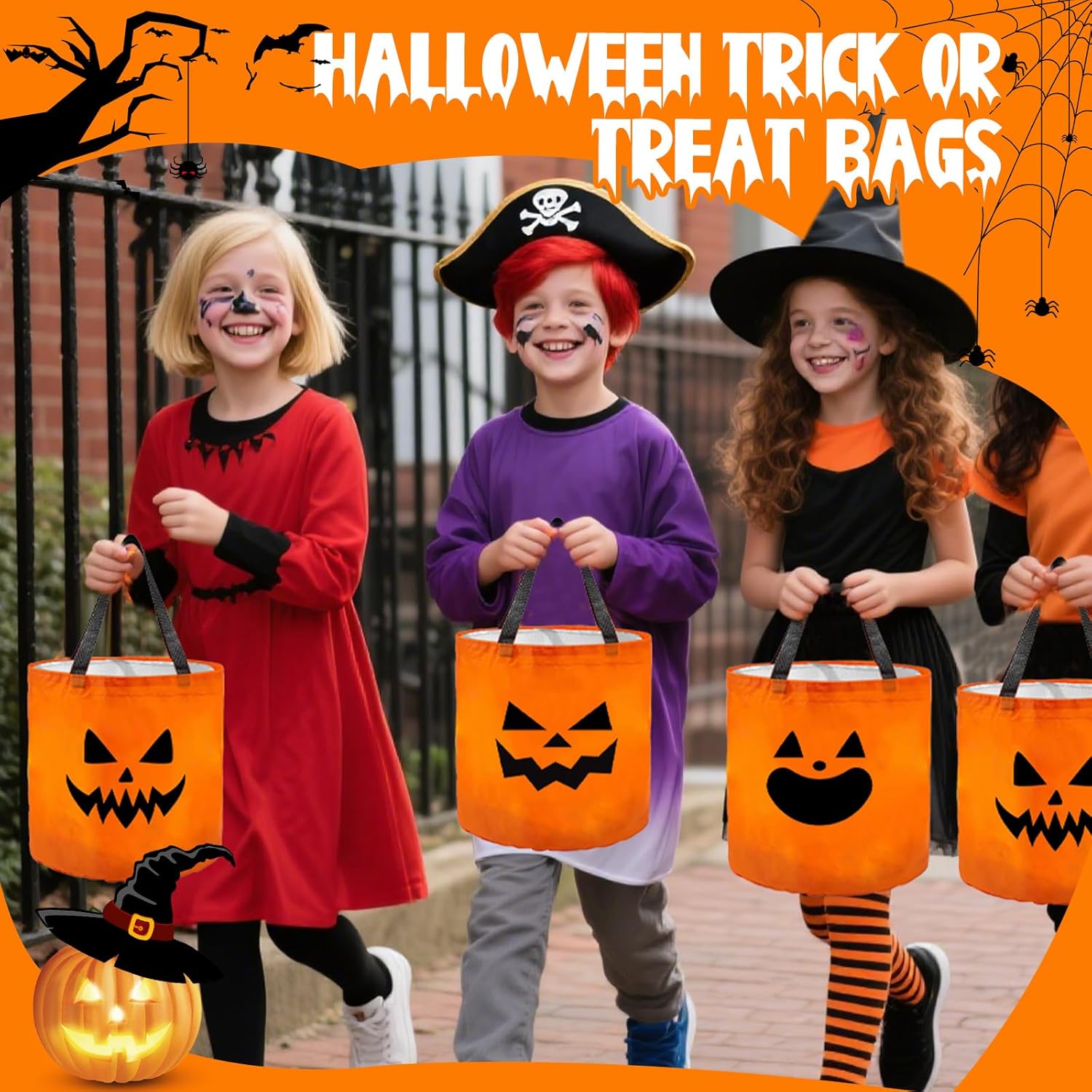 Lighted Halloween Candy Bags