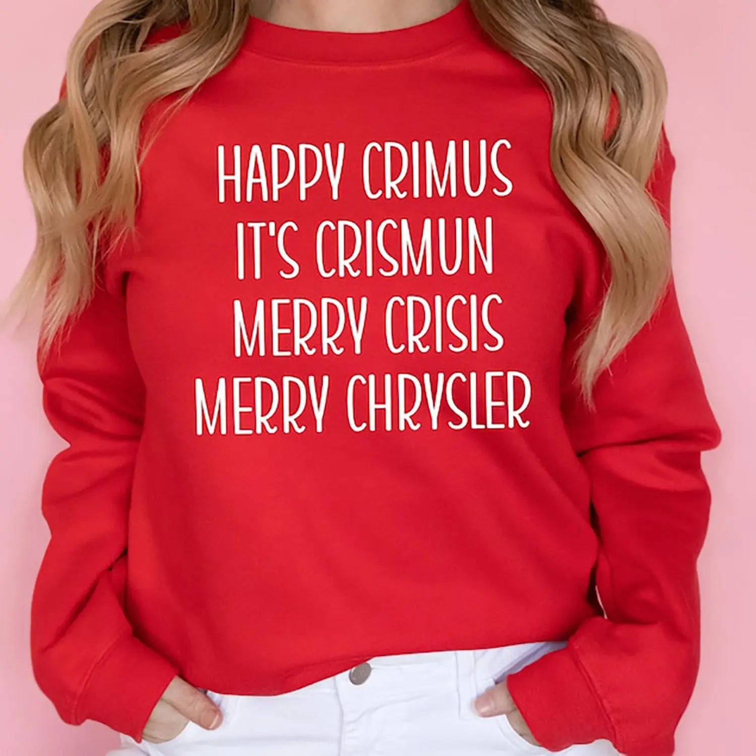 Happy Crimus Merry Chrysler Unisex Crewneck Sweatshirt Trendslana