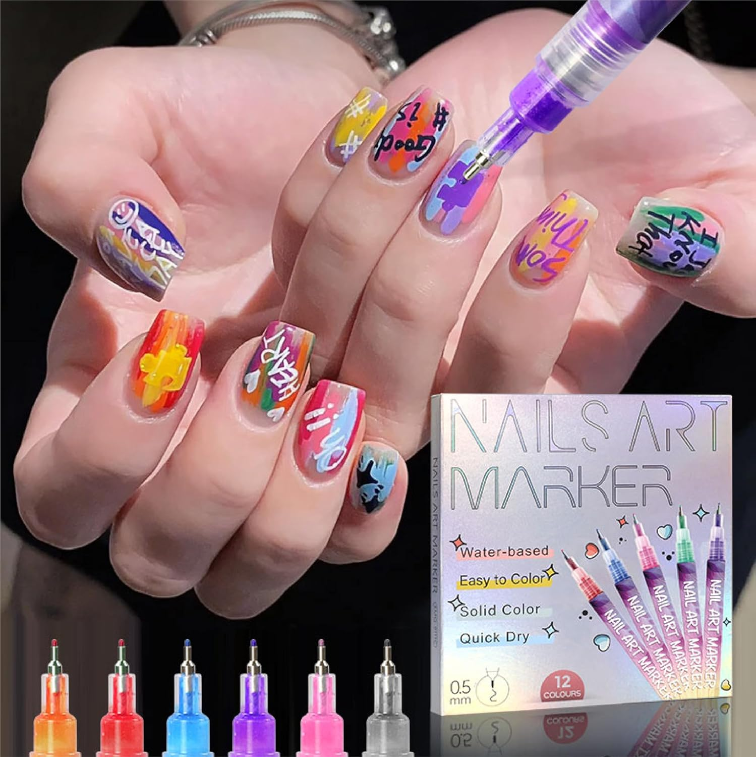 Nail art pen 3D nail polish pens