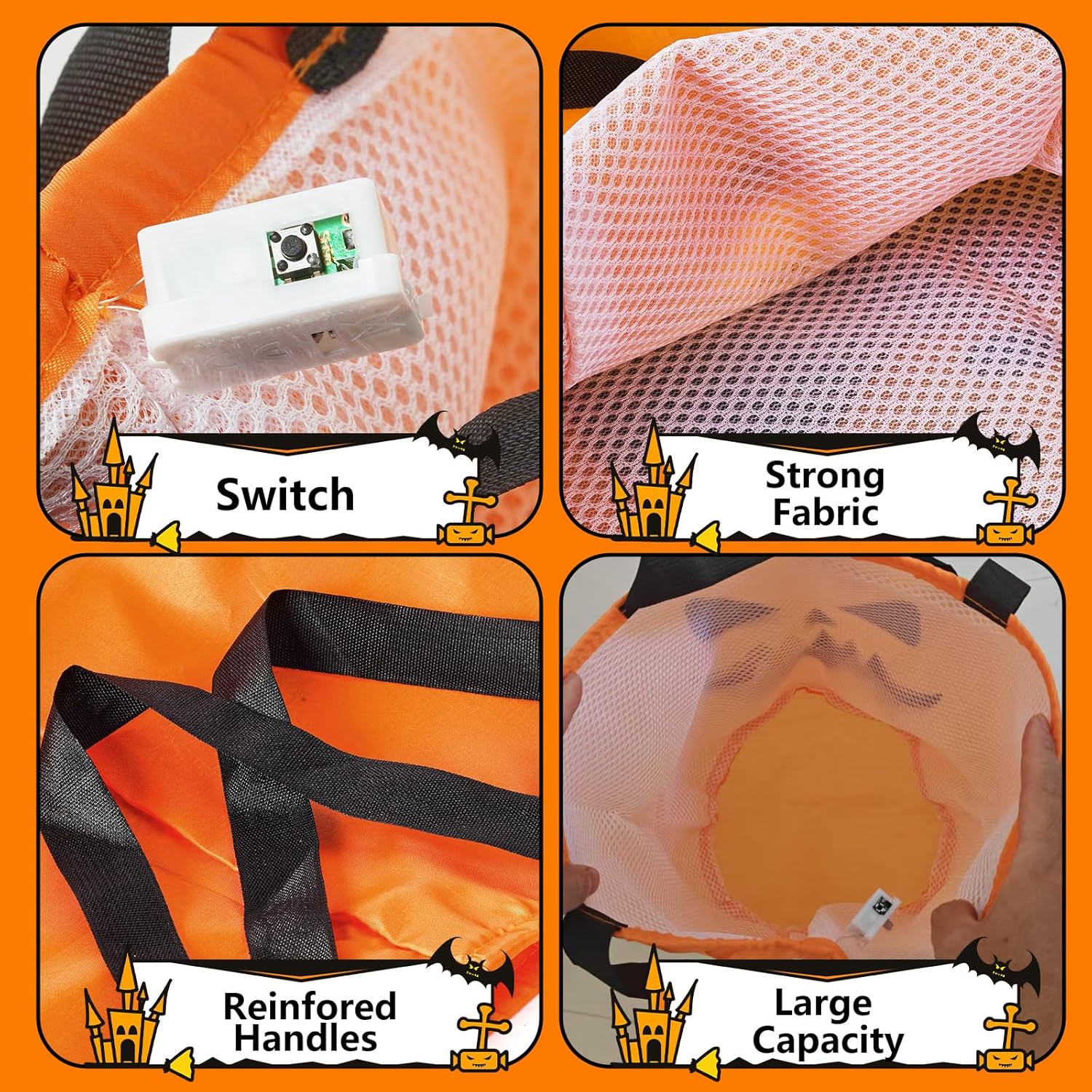 Lighted Halloween Candy Bags