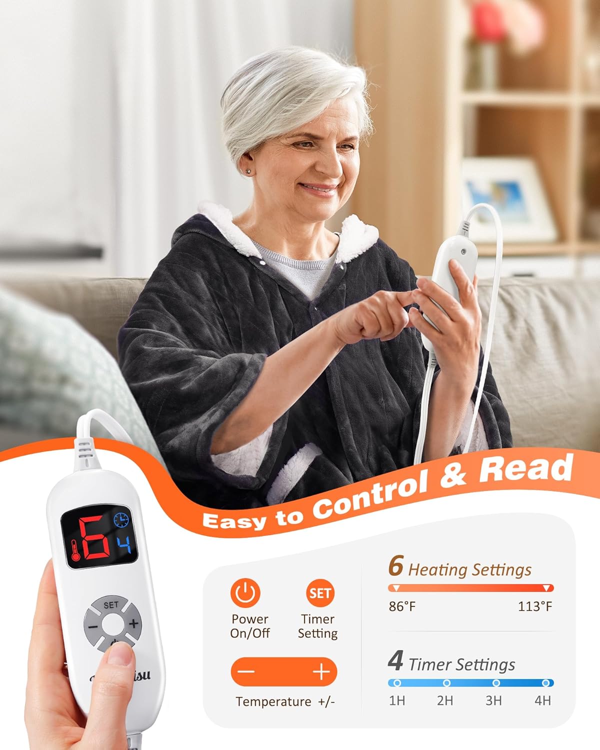 Wearable Heated Blanket