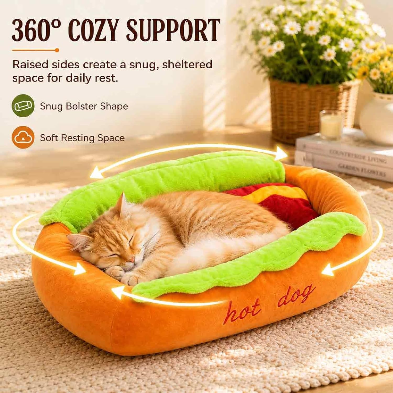 Hotdog Shape pet bed
