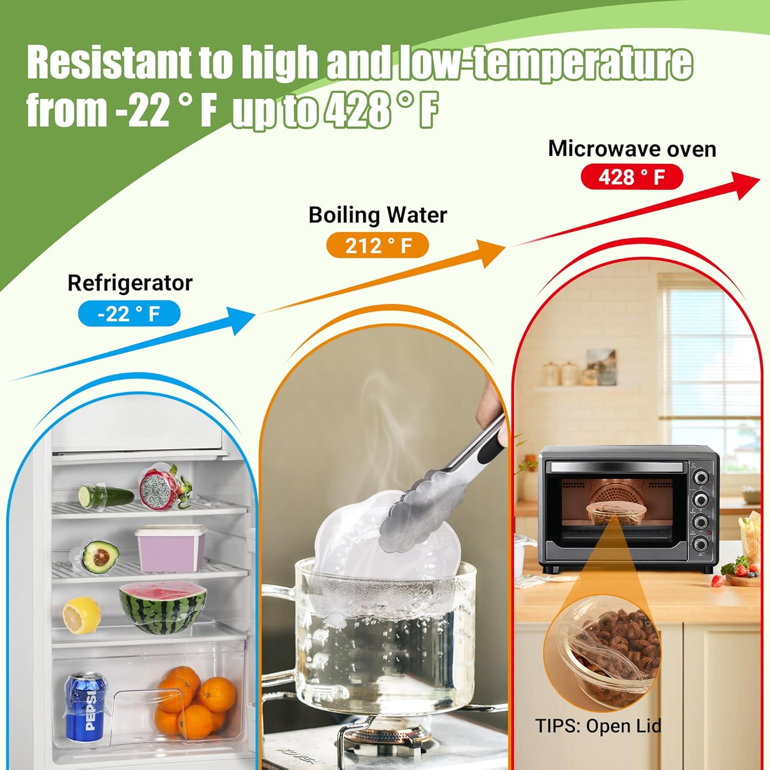 Silicone Stretch Lids for Food Storage