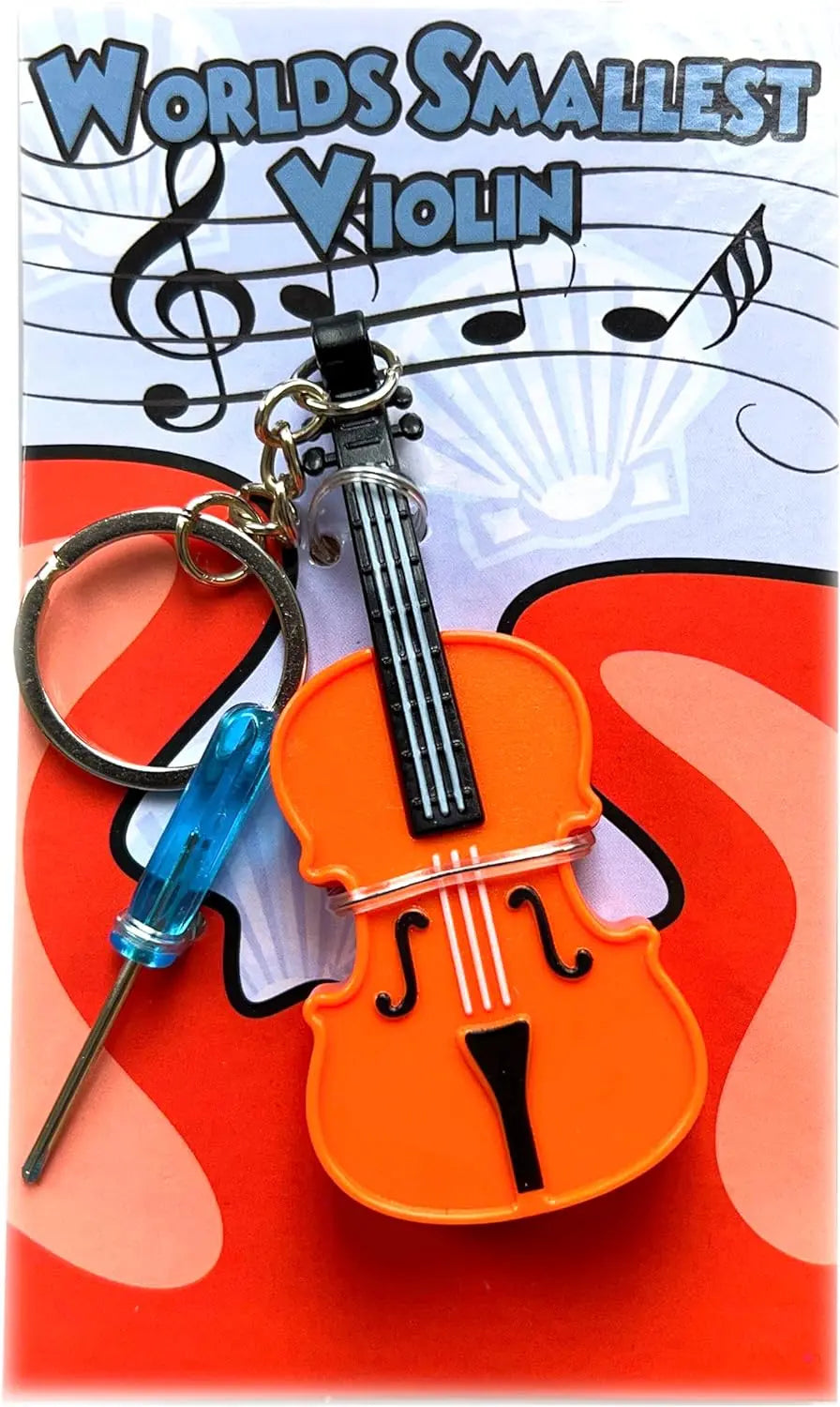 Mini World's Smallest Violin Playable Keychain Trendslana