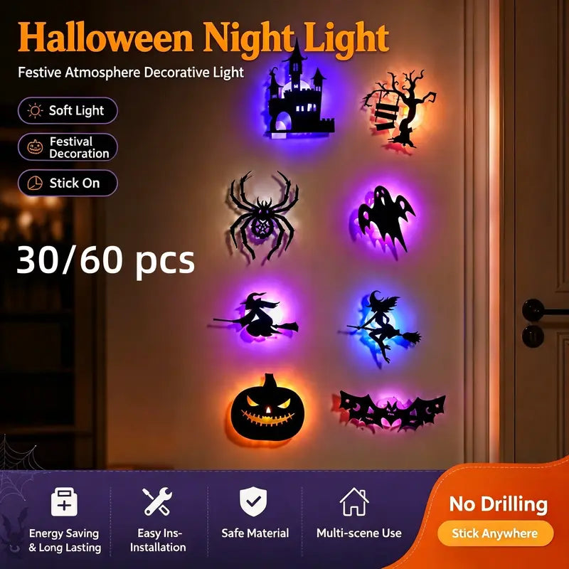 Halloween LED Wall Light Stickers