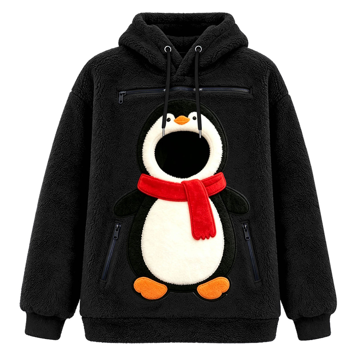Christmas Pet Carrier Fleece Hoodie