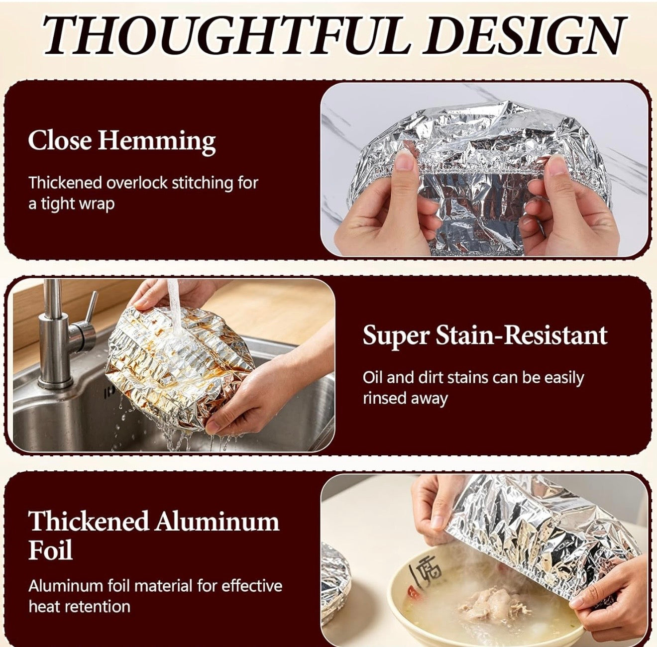 Reusable Foil Food Covers