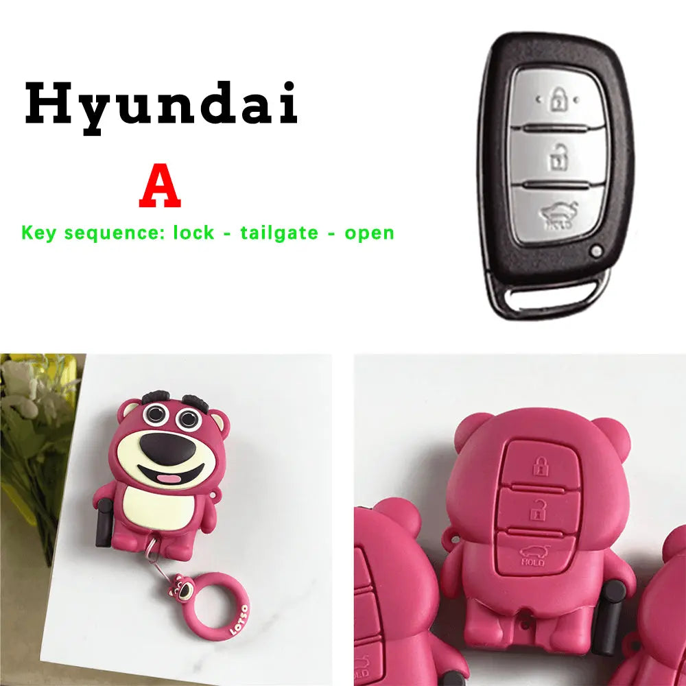 Strawberry Bear Key Protective Shell Trendslana