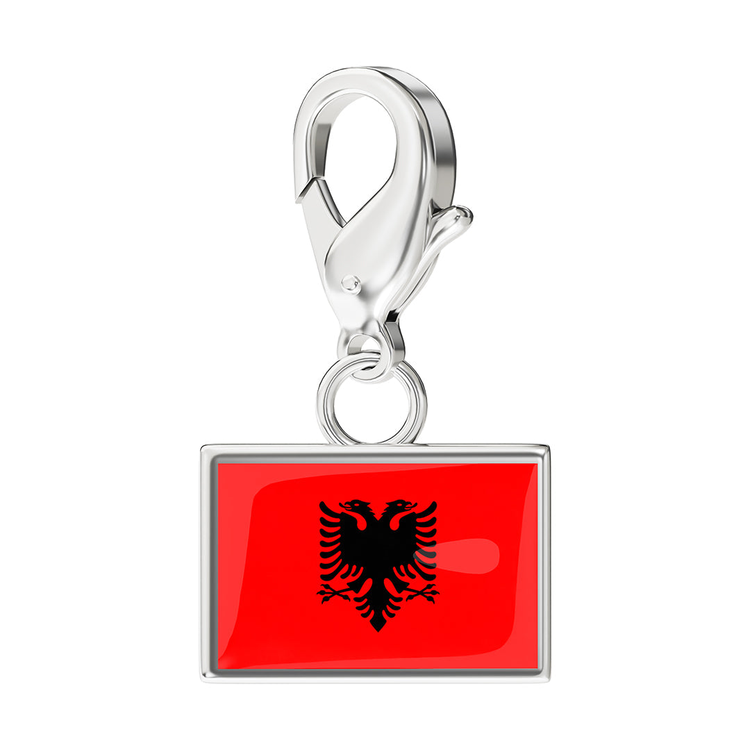 FLAG & MAP CHARMS SET