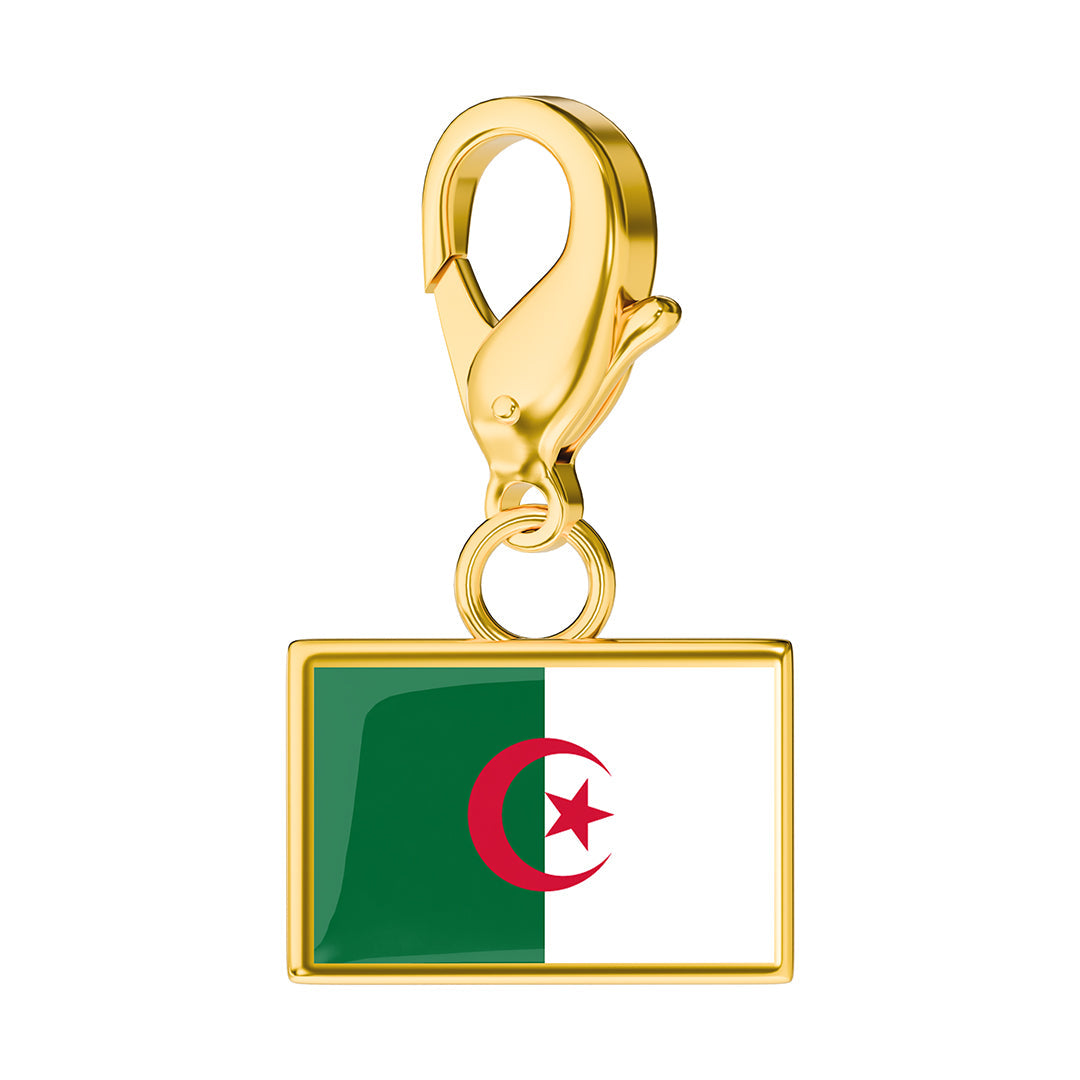 FLAG & MAP CHARMS SET