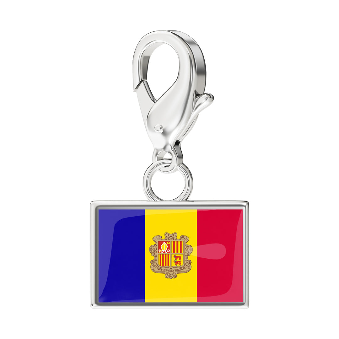 FLAG & MAP CHARMS SET