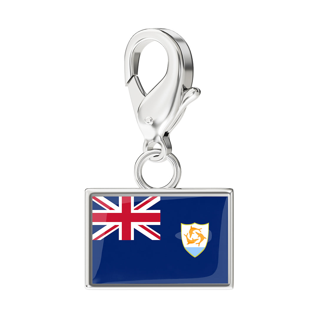 FLAG & MAP CHARMS SET