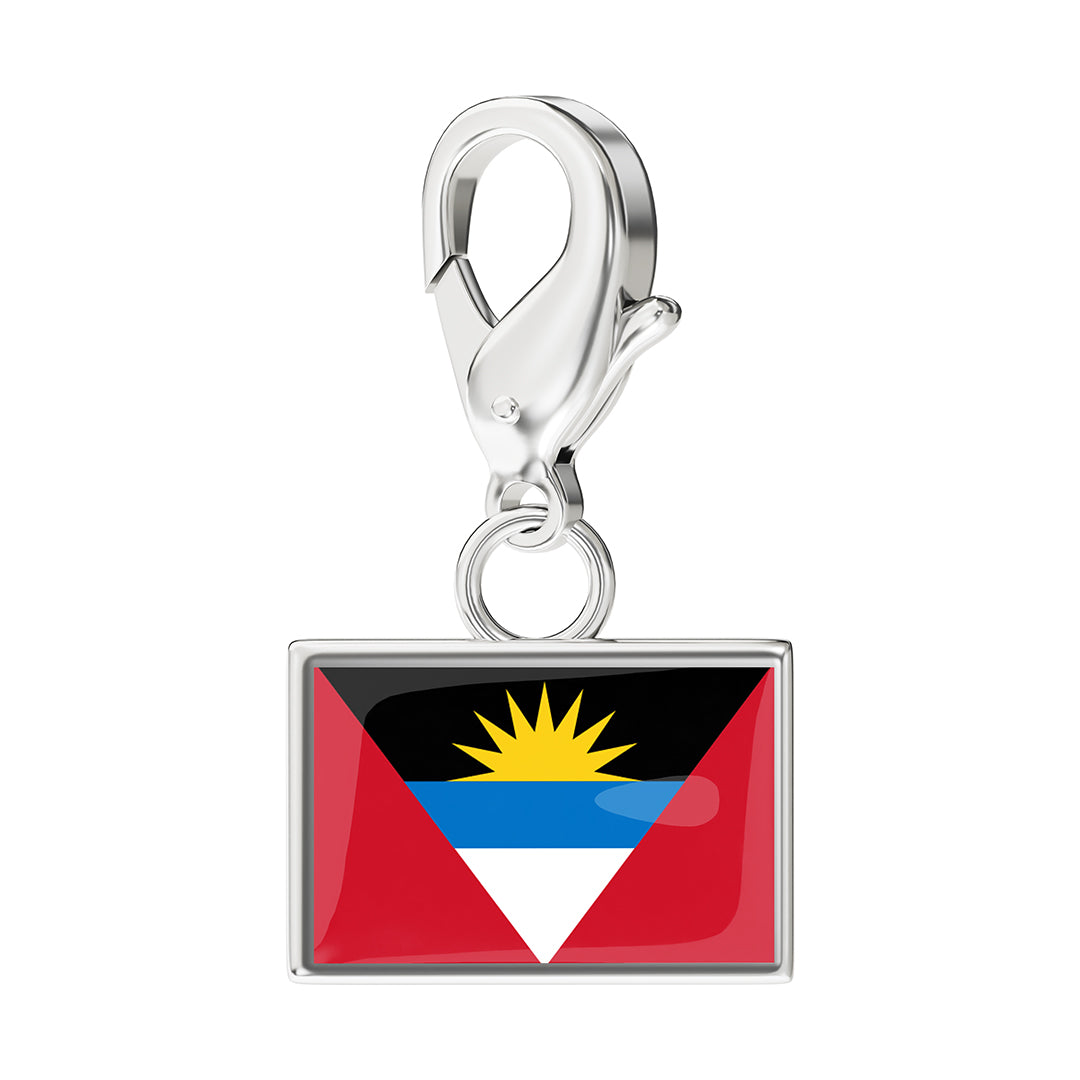 FLAG & MAP CHARMS SET