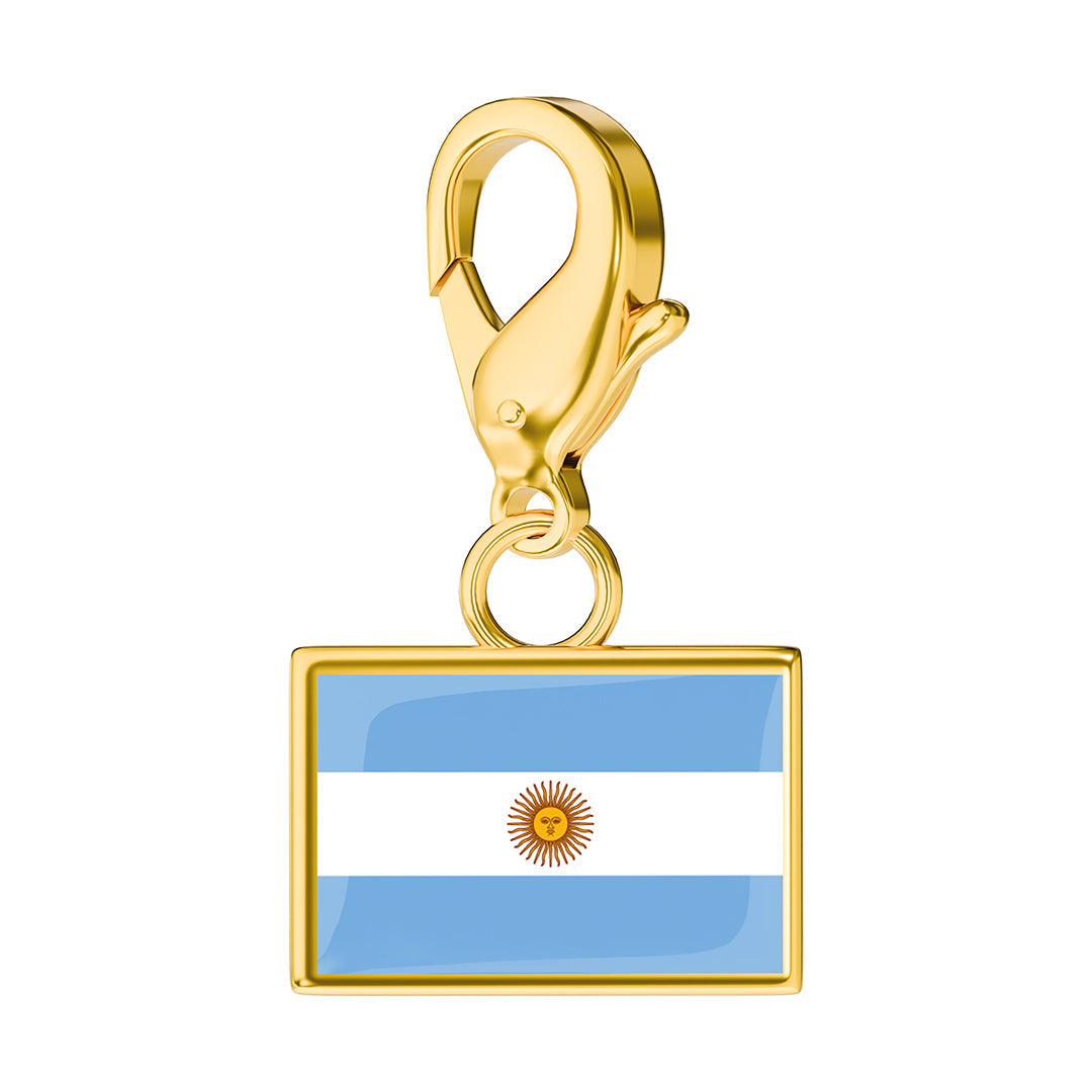 FLAG & MAP CHARMS SET