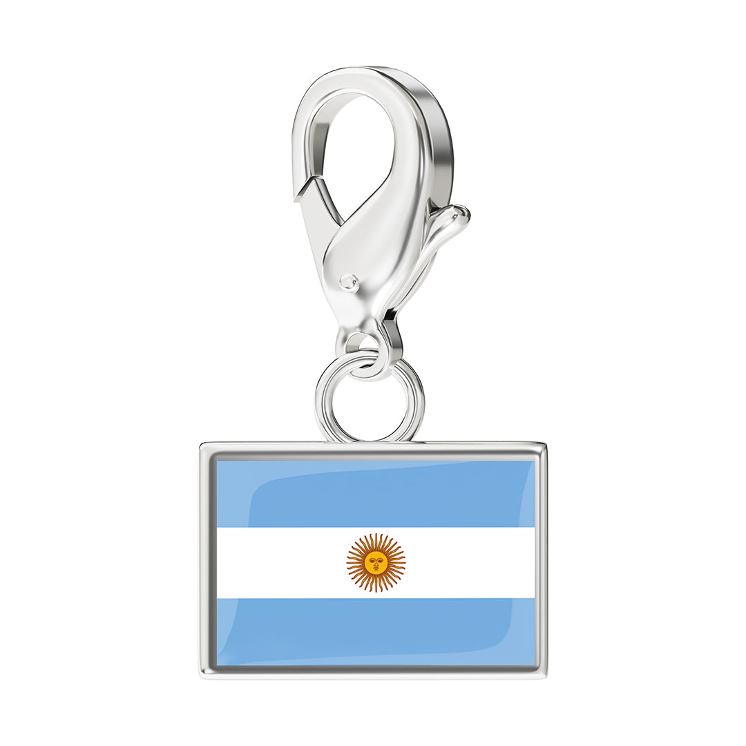 FLAG & MAP CHARMS SET