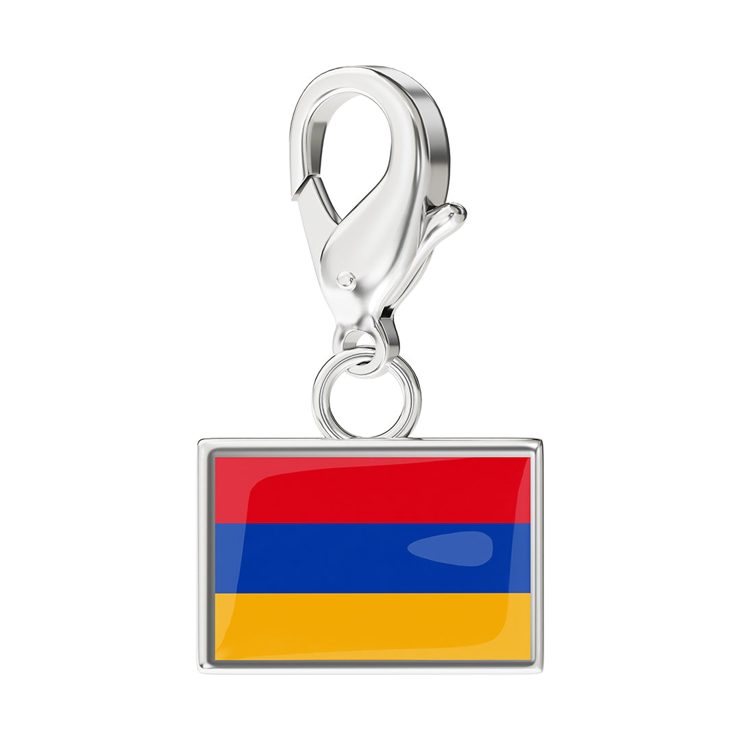 FLAG & MAP CHARMS SET