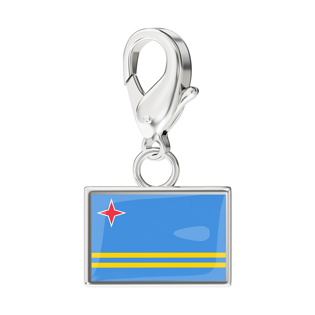 FLAG & MAP CHARMS SET