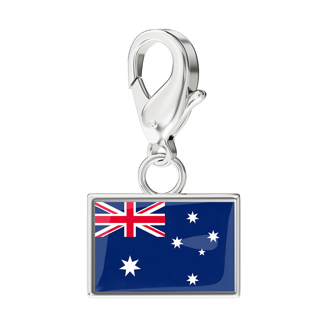 FLAG & MAP CHARMS SET
