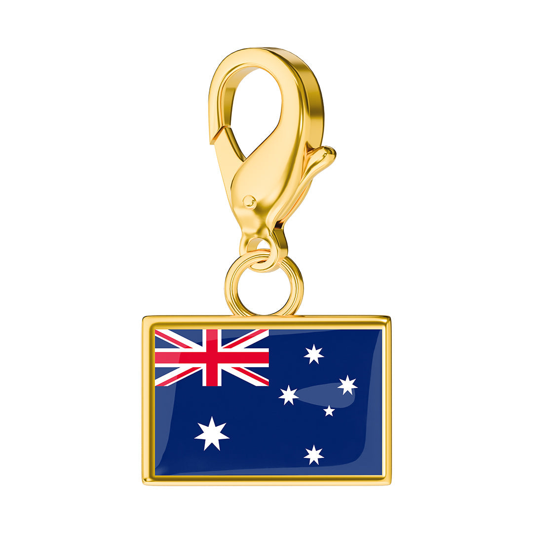 FLAG & MAP CHARMS SET